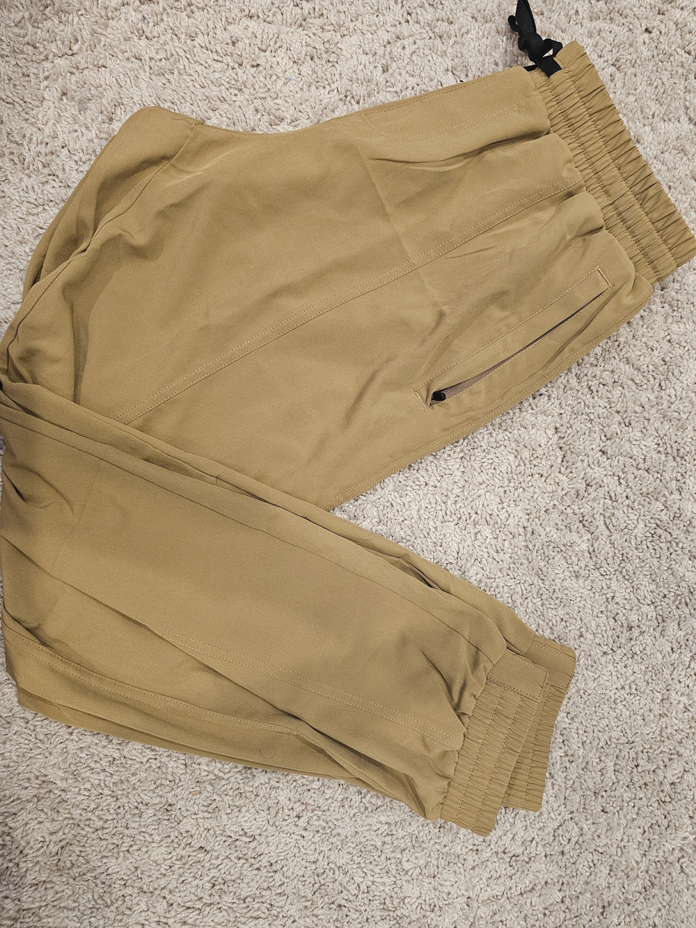 Men's Lightweight Jogger Pants in Tan